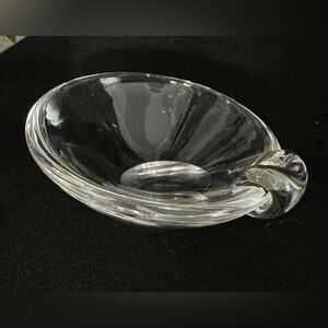 Vintage Steuben Glass Sloped Ashtray Crystal Clear